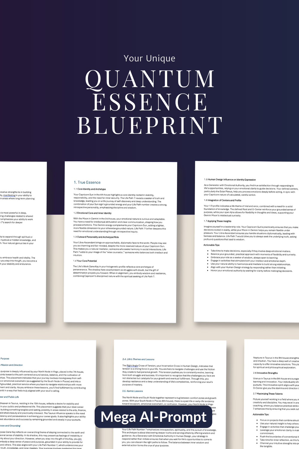 Renata Clarke's Quantum Essence Blueprint offers a transformative, AI-powered analysis of astrology, Human Design, Gene Keys, and numerology for deep personal alignment.