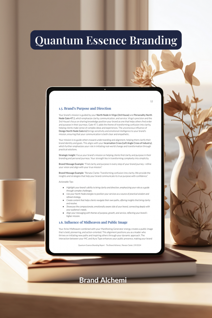 Brand Alchemi's Quantum Essence Branding blends esoteric systems, AI analysis, and intuition to create energetically aligned, practical brand strategies.