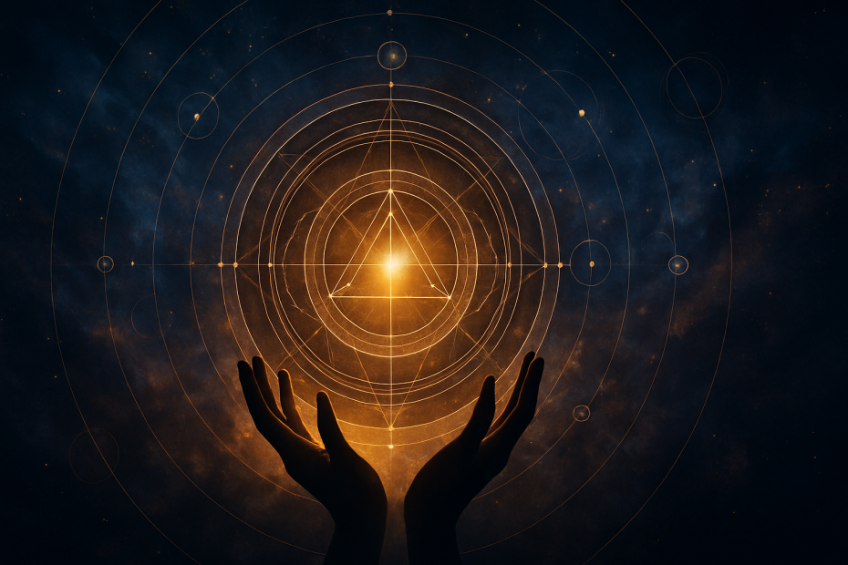 Evocative digital artwork representing the Life’s Work sphere and soul purpose in business. Created for Brand Alchemi by Renata Clarke, blending mysticism, sacred geometry, and cosmic symbolism to mirror the transformational essence of purpose-led leadership.