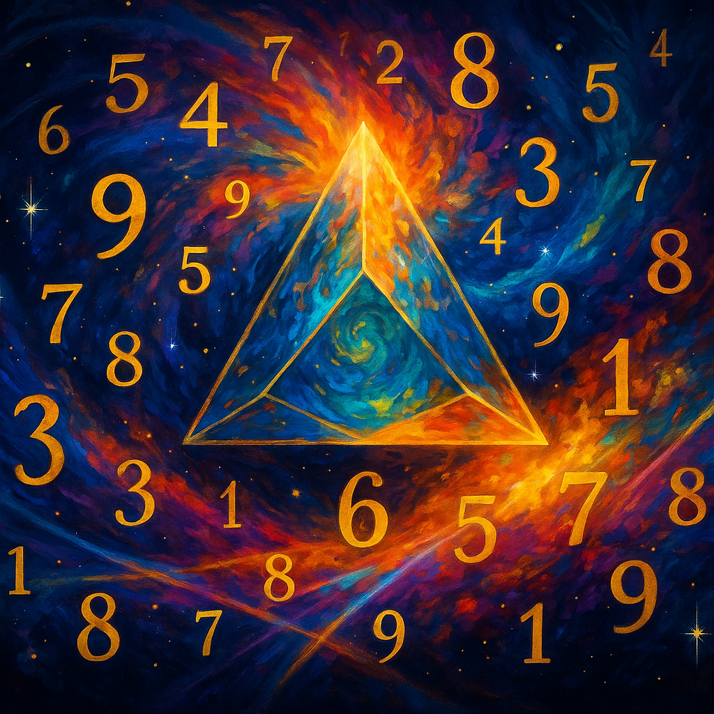 A sharp, radiant, landscape-oriented digital image with luminous swirling energy patterns, cosmic geometry, and layered light beams. Created for Renata Clarke of Brand Alchemi to visually represent legacy, purpose, frequency-led branding, and the transformative role of the Destiny Number in energetic brand alignment.