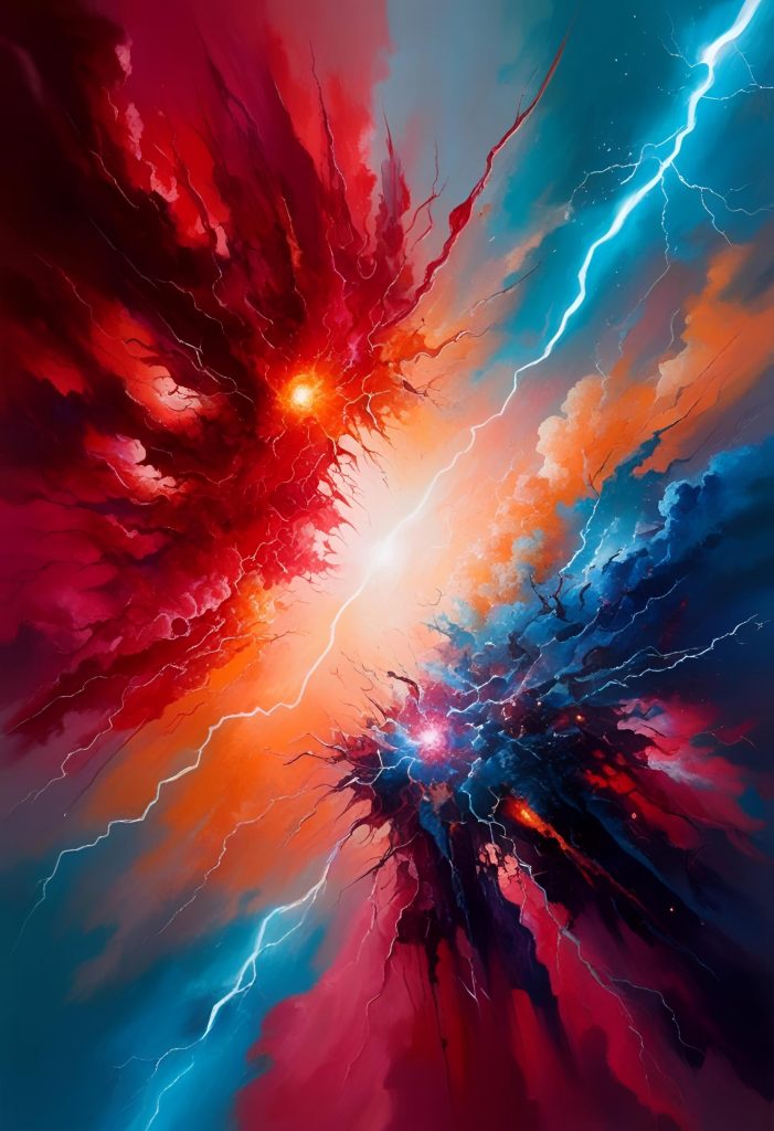 readiness is about expansion - cosmic background, deep colours, energy, symbolising the depth and energetic alignment in holistic branding by Renata Clarke at Brand Alchemi