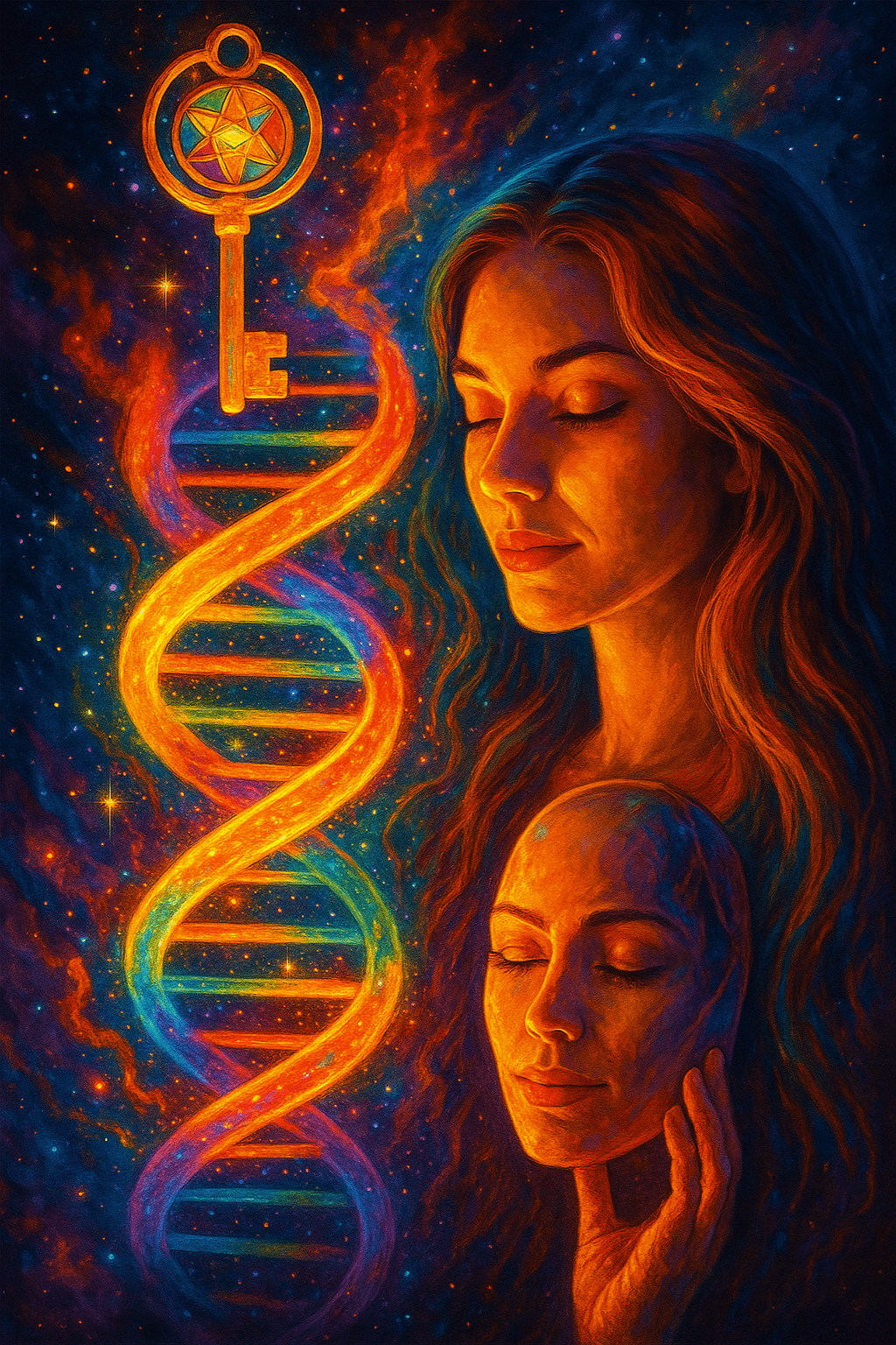 A bold, dynamic image representing the Visionary archetype, symbolizing future-forward thinking and leadership. Created by Renata Clarke, Founder and Creator of Renata Clarke Brand Alchemi, Ayr, Scotland.