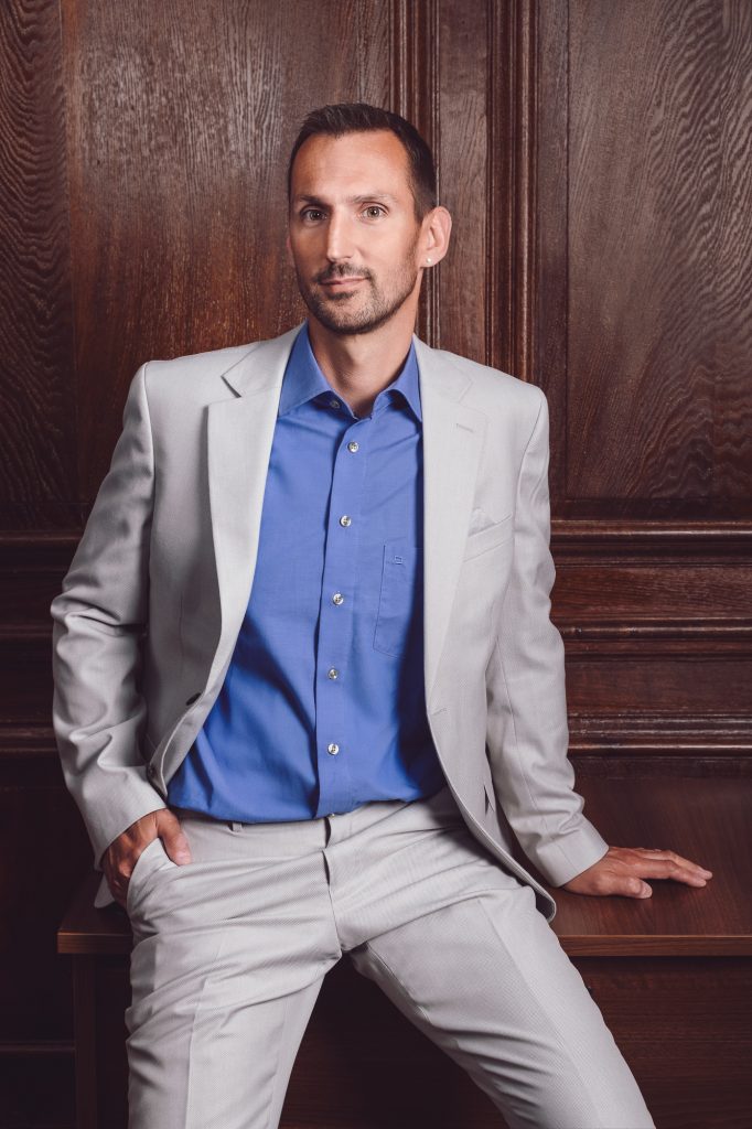 Authentic business portrait of a male professional in Ayrshire, Scotland